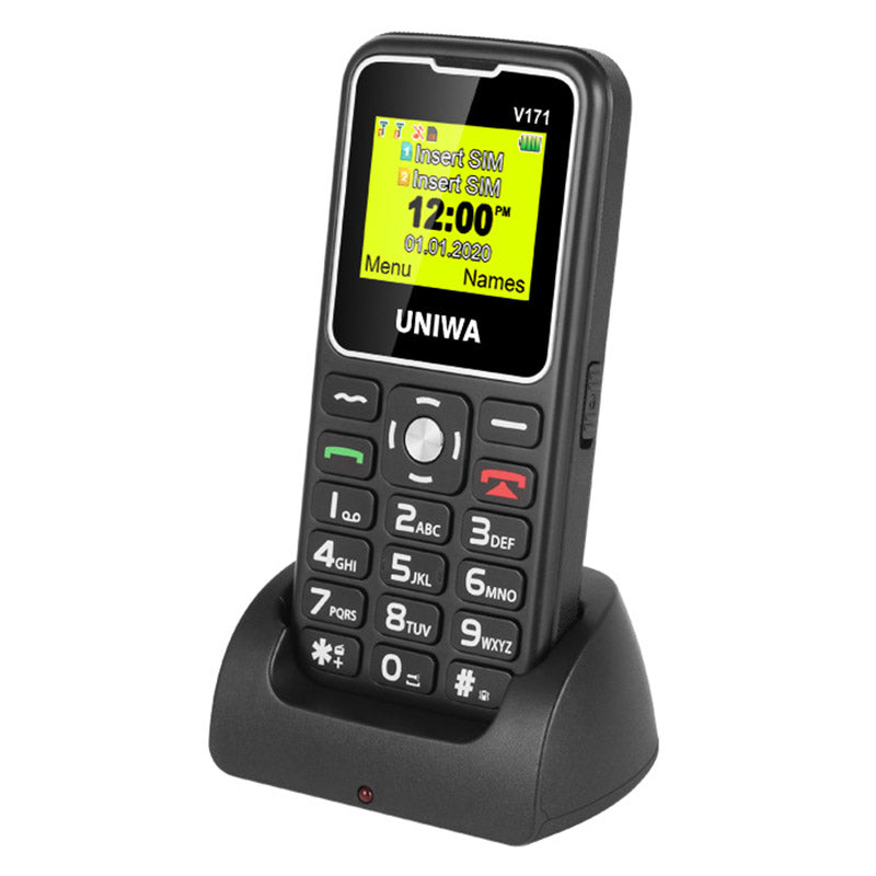 UNIWA V171 Dual SIM 1.77 inch Mobile Phone 1000mAh Battery 2G GSM Cellphone UNIWA V171 Dual SIM 1.77 inch Mobile Phone 1000mAh Battery 2G GSM Cellphone
